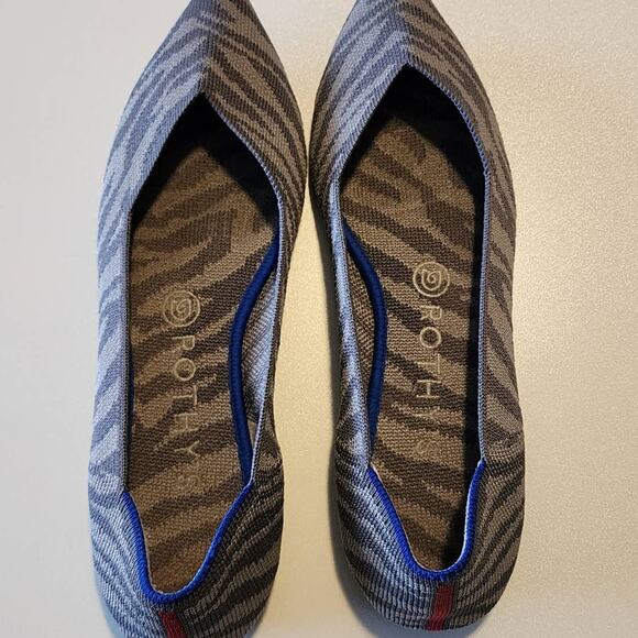 Rothy's Gray Zebra Points Size 8.5 - Picture 7 of 7